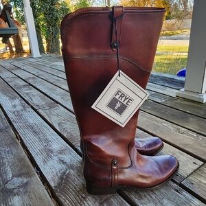 Frye Brown Leather Riding Boots